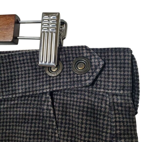 Edwin Prestige Pants Size M Houndstooth Pattern Black Tan Corduroy Womens - Picture 2 of 14